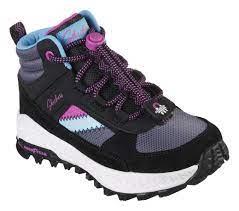 Skechers Fuse Tread Let's Explore kid's black trail trainer boot #SK302949L