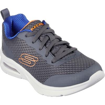 Skechers Microspec Max Kaptix kids charcoal/blue trainer #SK403819L