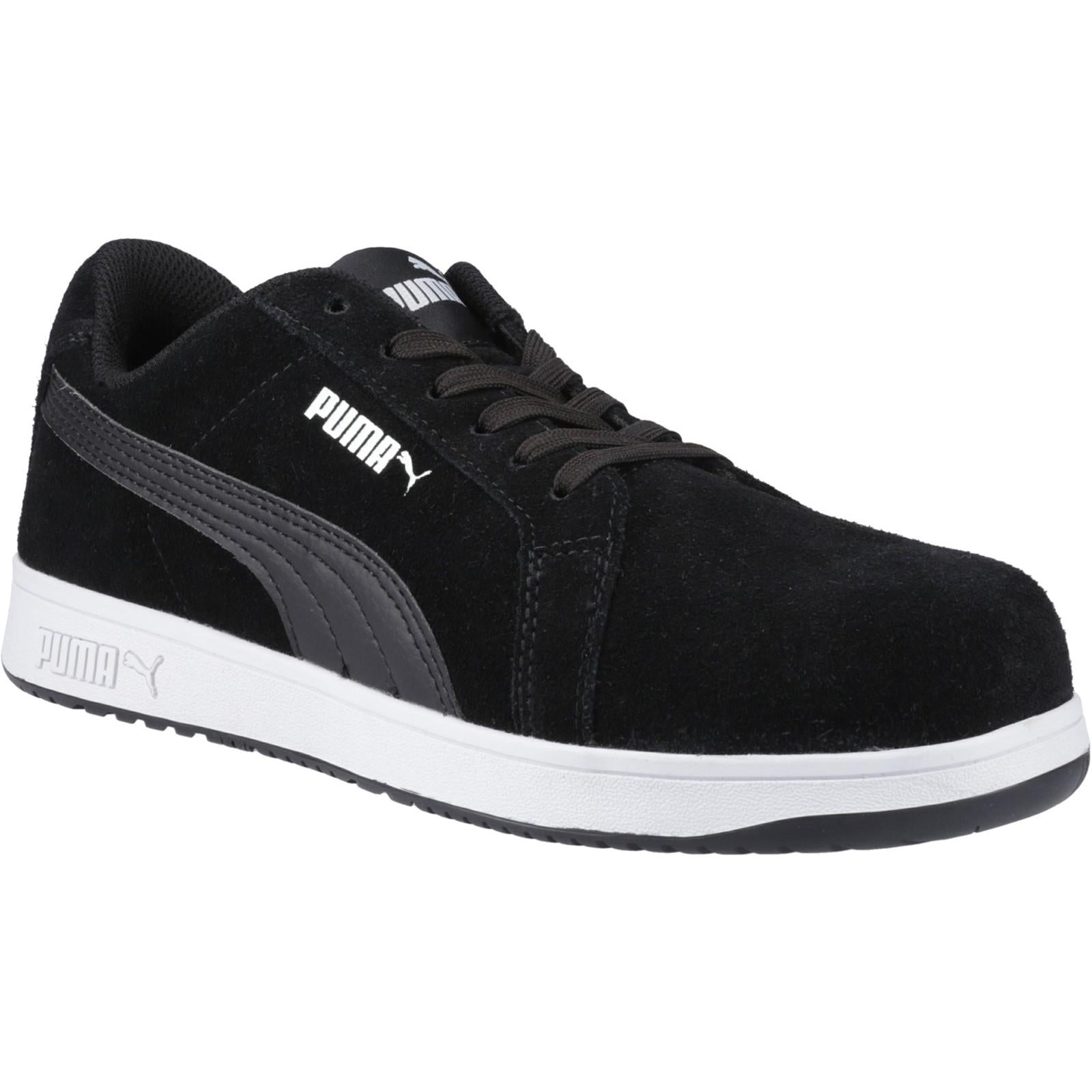 Puma Iconic Low S1P black composite toe/midsole work safety trainers shoes