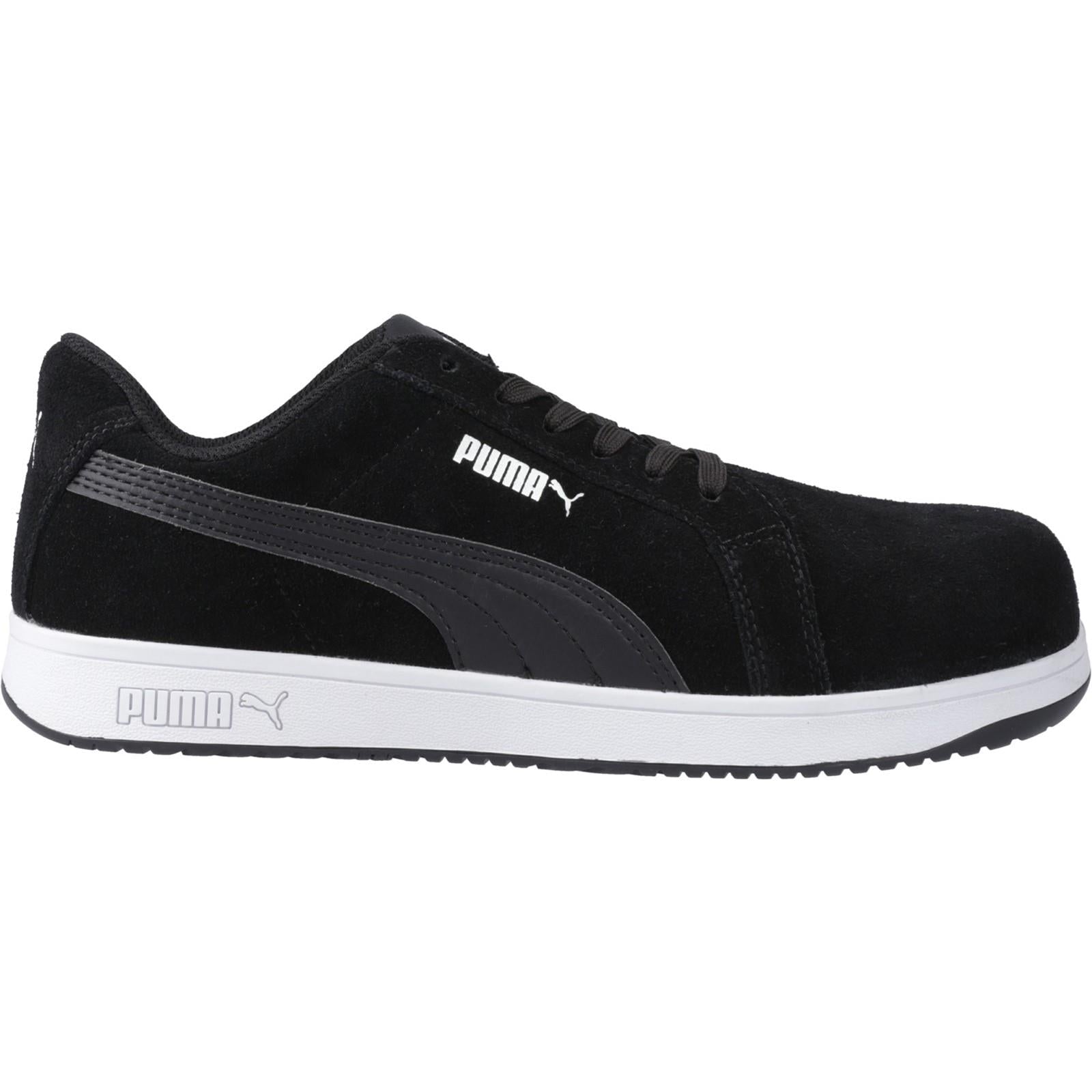 Puma Iconic Low S1P black composite toe/midsole work safety trainers shoes