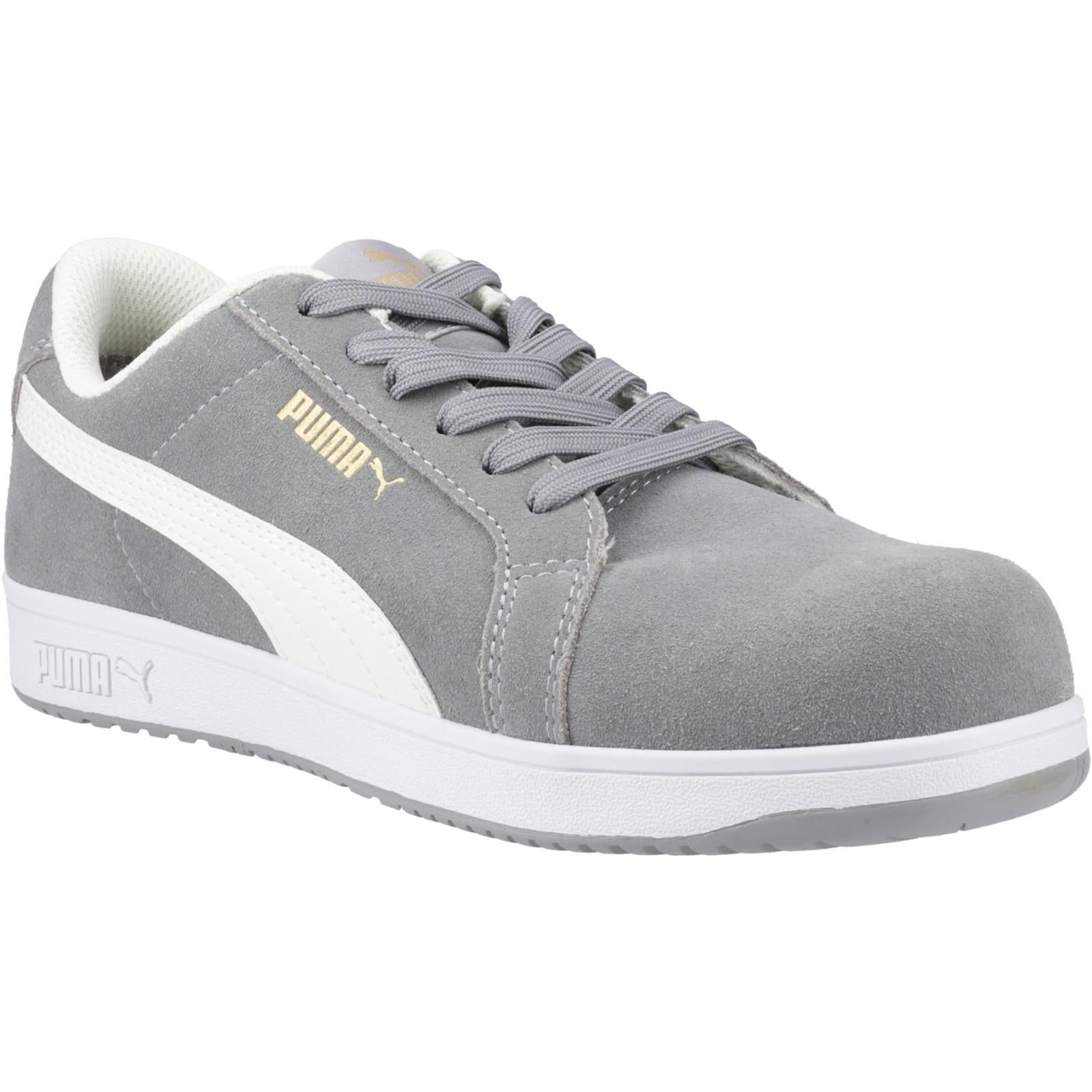 Puma Iconic Low S1P grey composite toe/midsole work safety trainers shoes