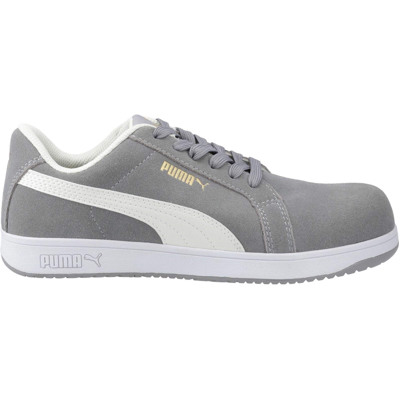 Puma Iconic Low S1P grey composite toe/midsole work safety trainers shoes