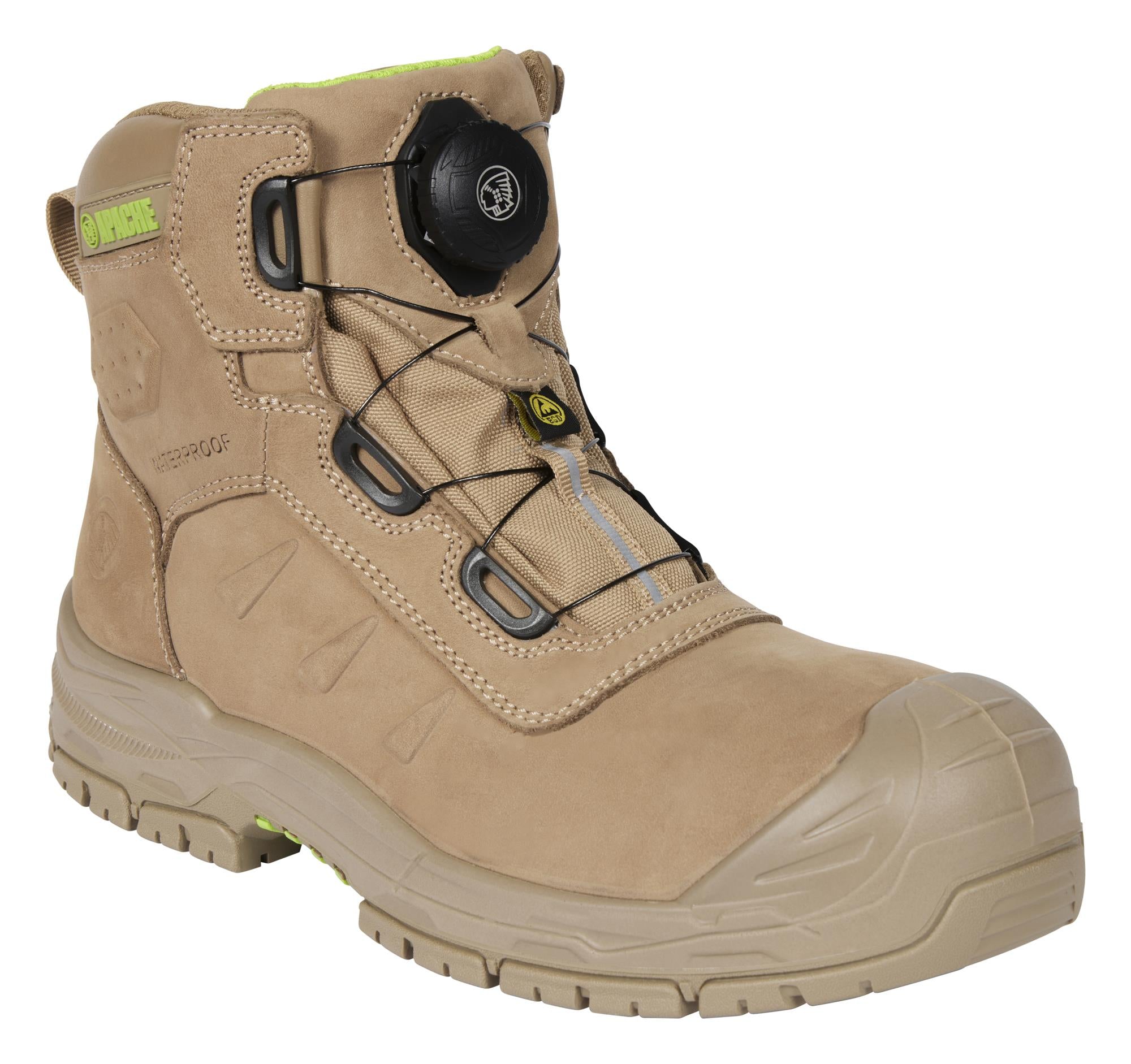 Apache Churchill S7S ESD stone nubuck composite toe/midsole safety work boot