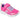 Skechers Wavy Lites Eureka Shine kids pink/multi touch fasten trainer #SK303520L