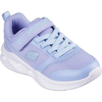 Skechers Sola Glow kids periwinkle light up  touch fasten trainer #SK303715L