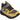 Skechers Skech Tracks toddlers charcoal/yellow touch fasten trainer #SK402303N