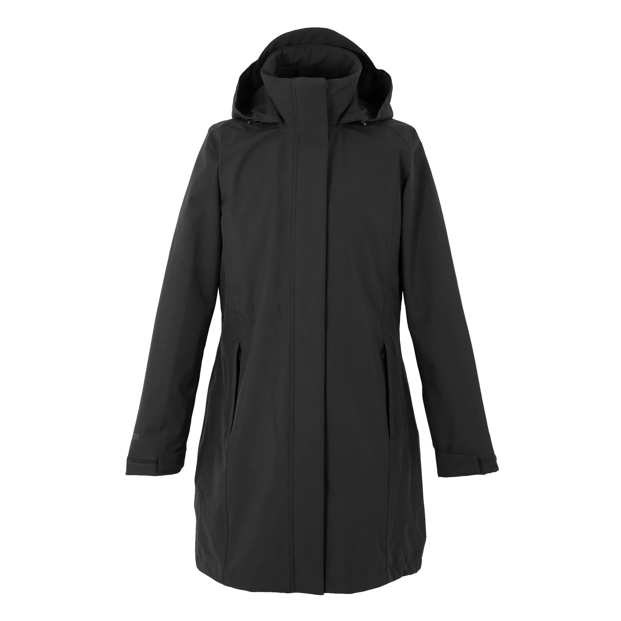 Regatta Longline Kingsley womens black waterproof 3-in-1 jacket #TRA159