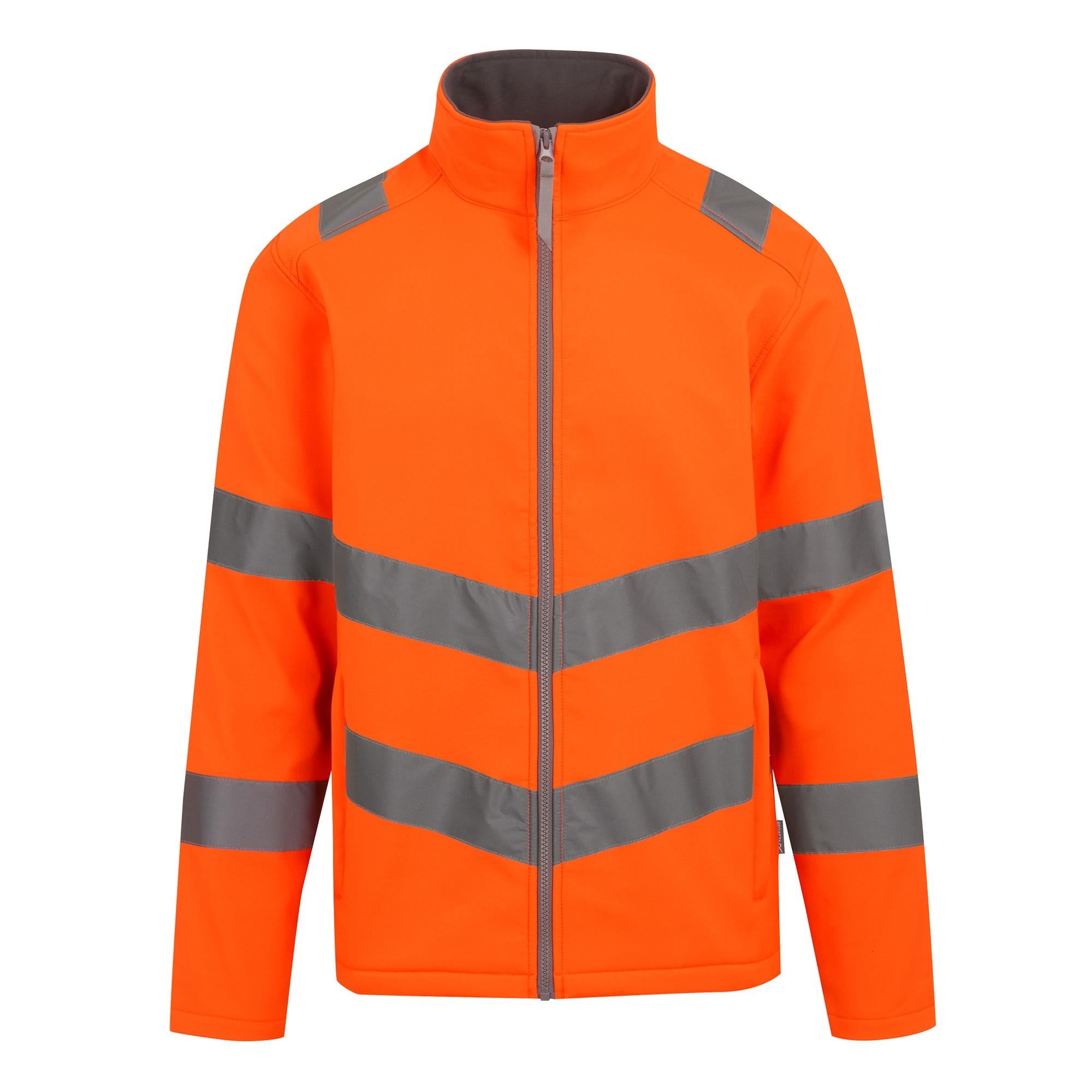 Regatta High Visibility Pro Contrast Ablaze orange work softshell jacket #TRA712