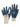 Warrior blue nitrile open back knit wrist work glove - 12 pairs #GL140