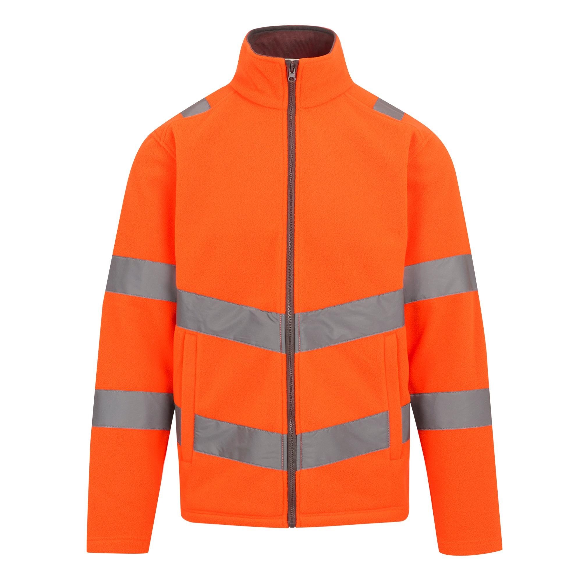 Regatta High Visibility Pro Contract Thor orange work fleece jacket #TRF648