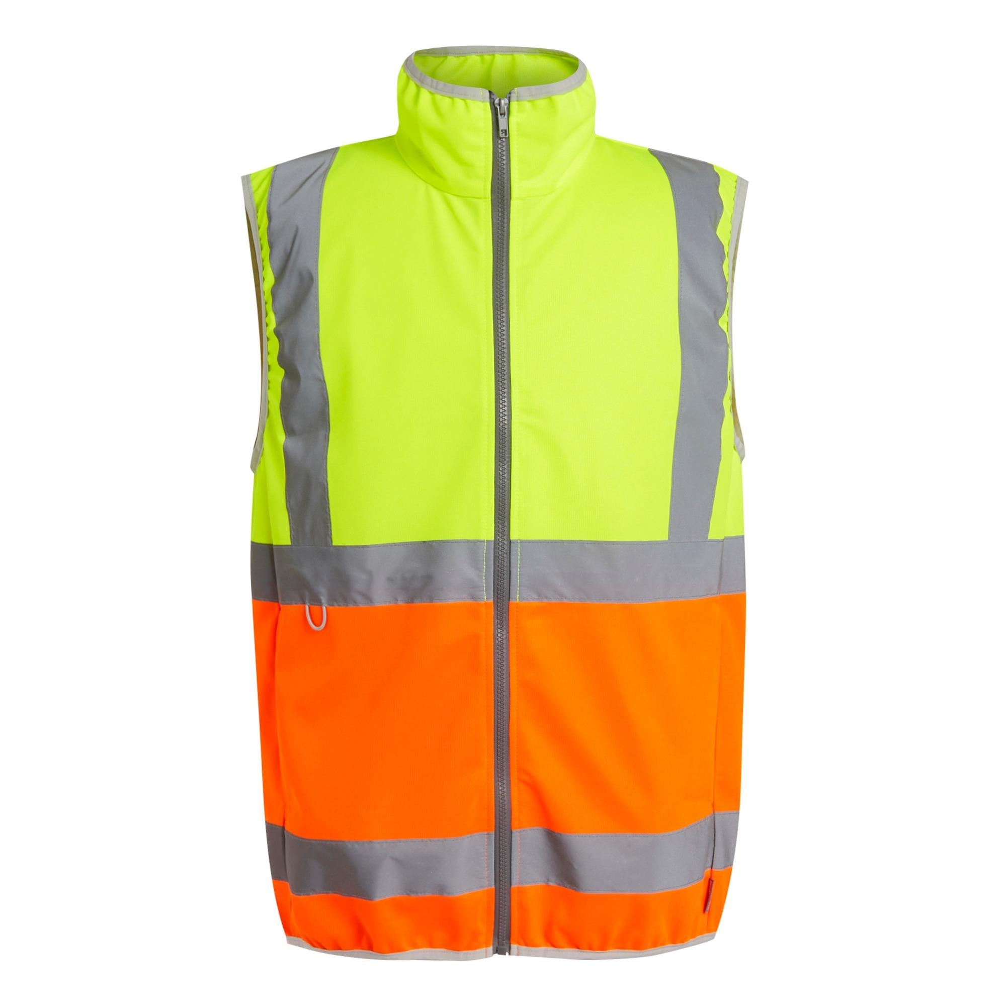 Regatta High Visibility Pro yellow/orange work full zip bodywarmer gilet #TRS257