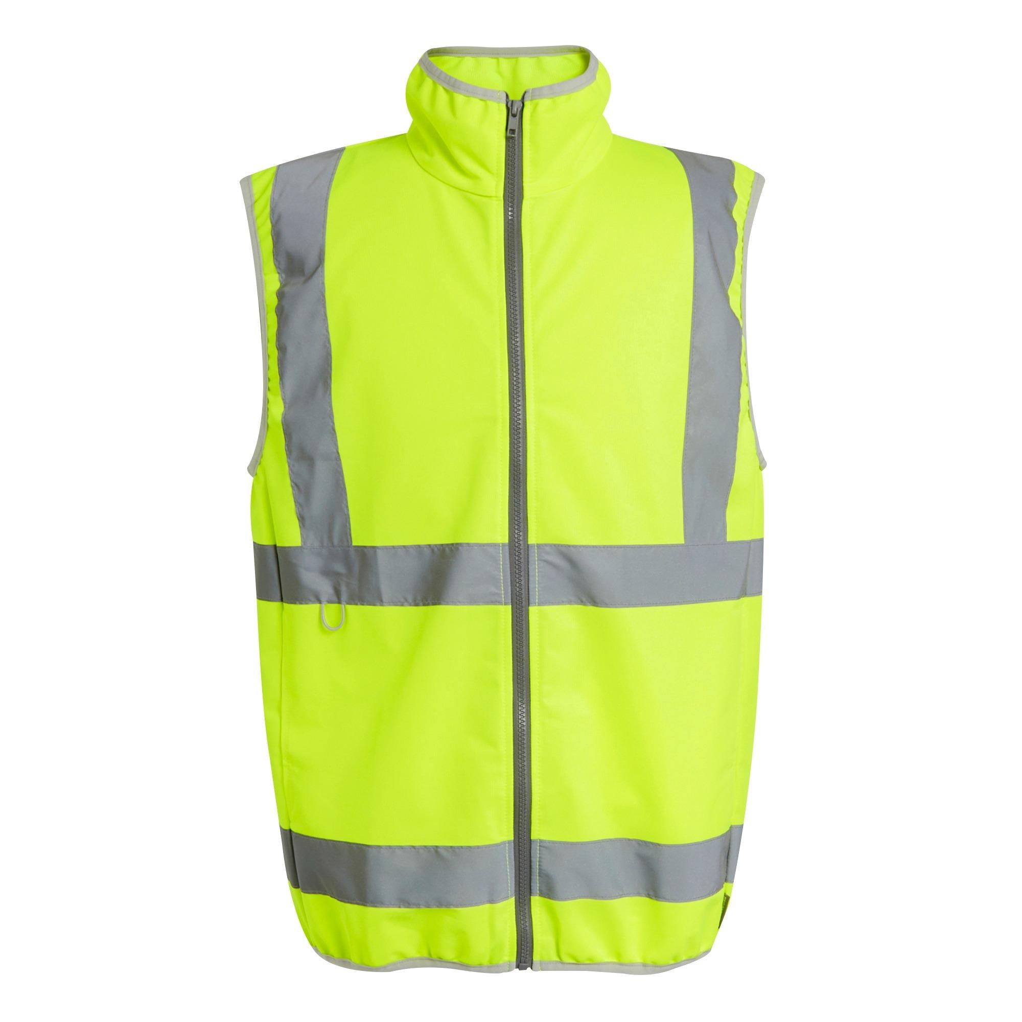 Regatta High Visibility Pro yellow full zip work bodywarmer gilet #TRS257