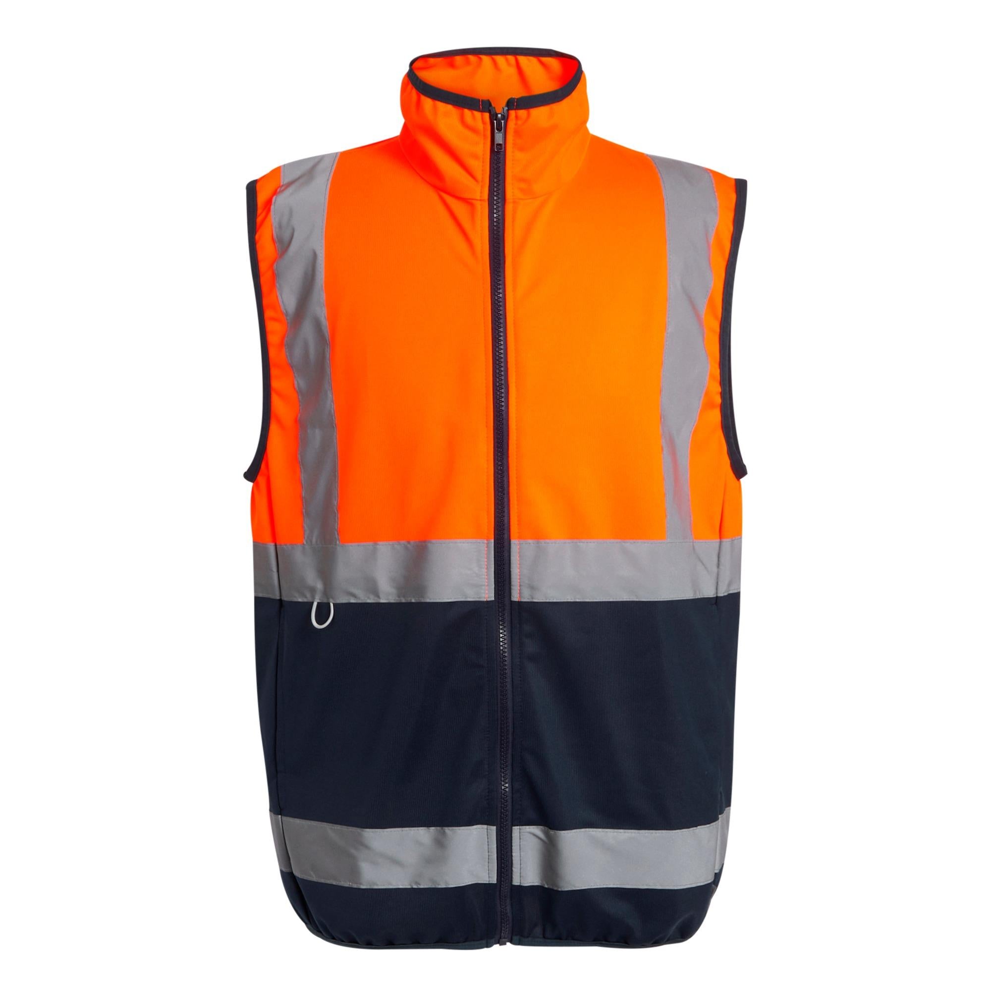 Regatta High Visibility Pro orange/navy full zip work bodywarmer gilet #TRS257