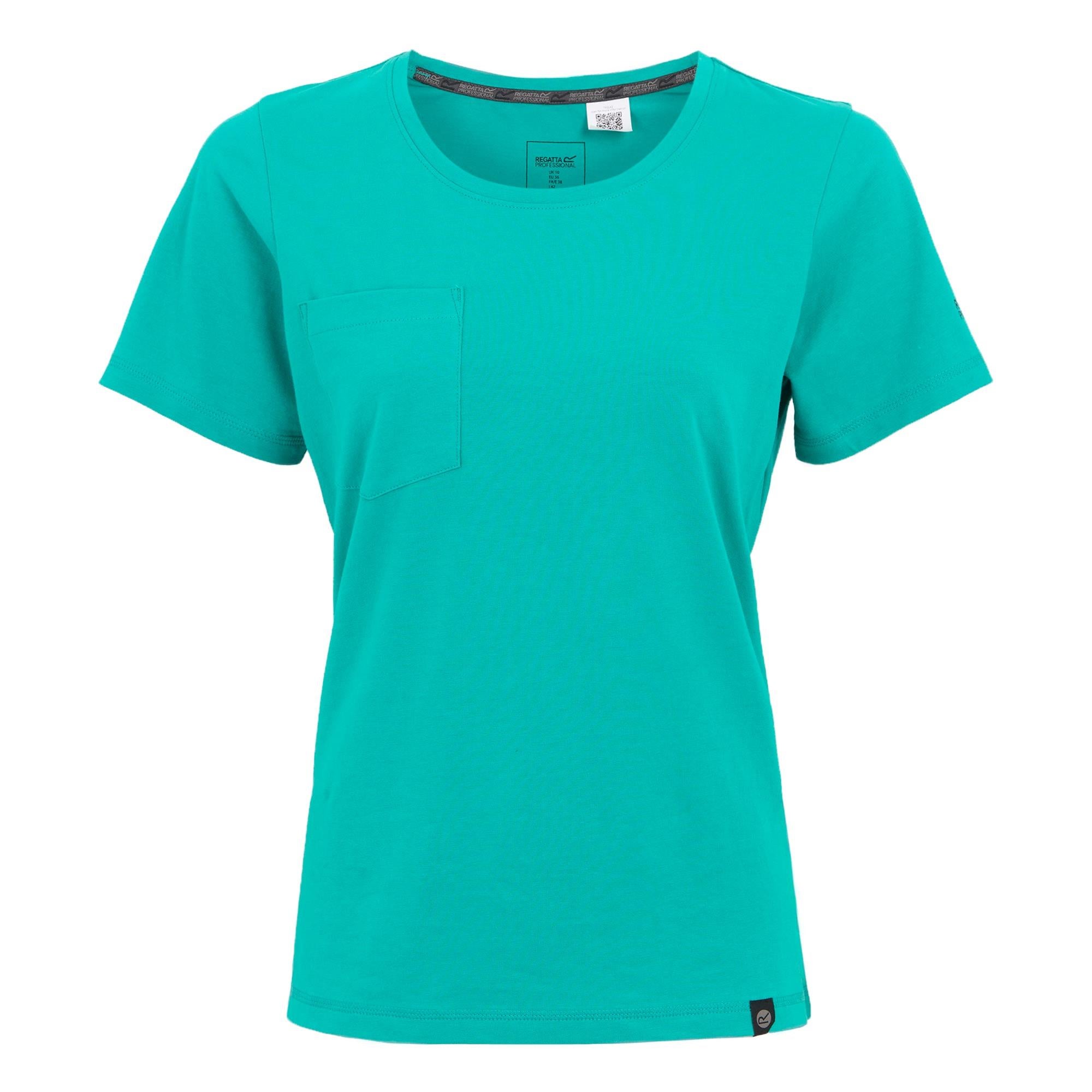 Regatta Ada womens wilderness green cotton stretch work t-shirt #TRS242