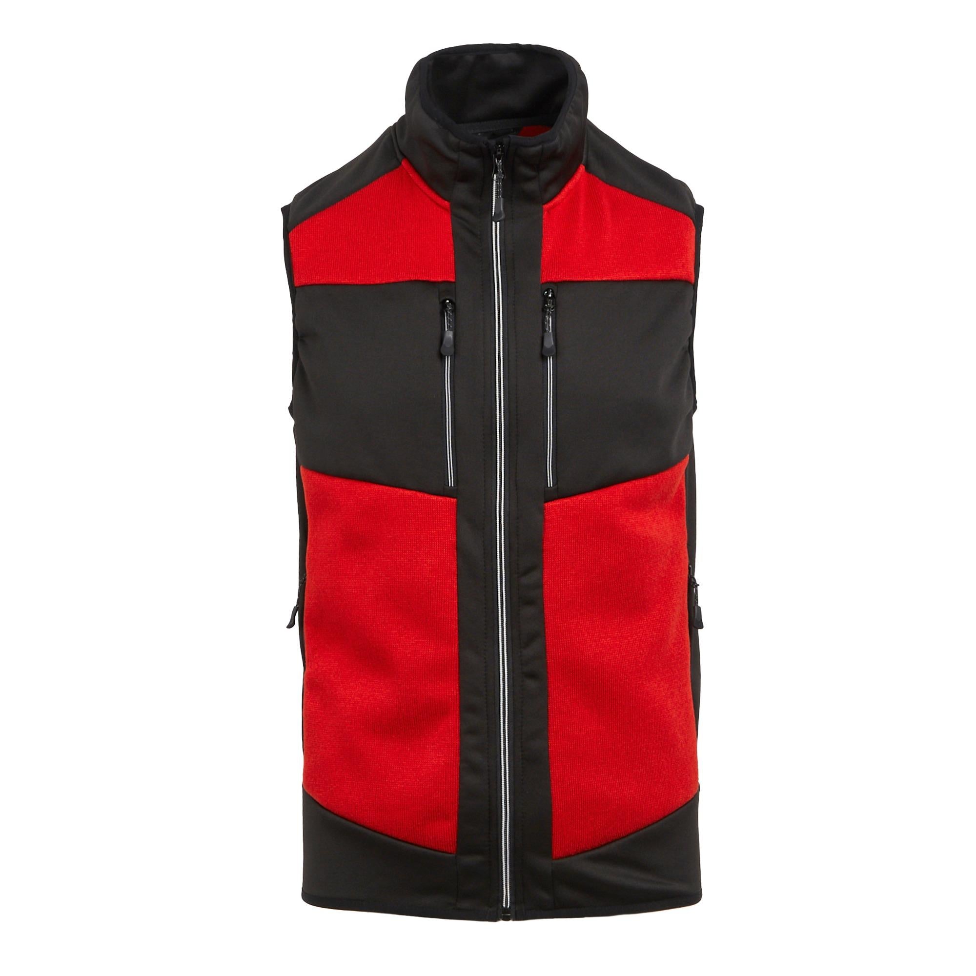 Regatta E-Volve Knit Effect red/black stretch work gilet bodywarmer #TRA914