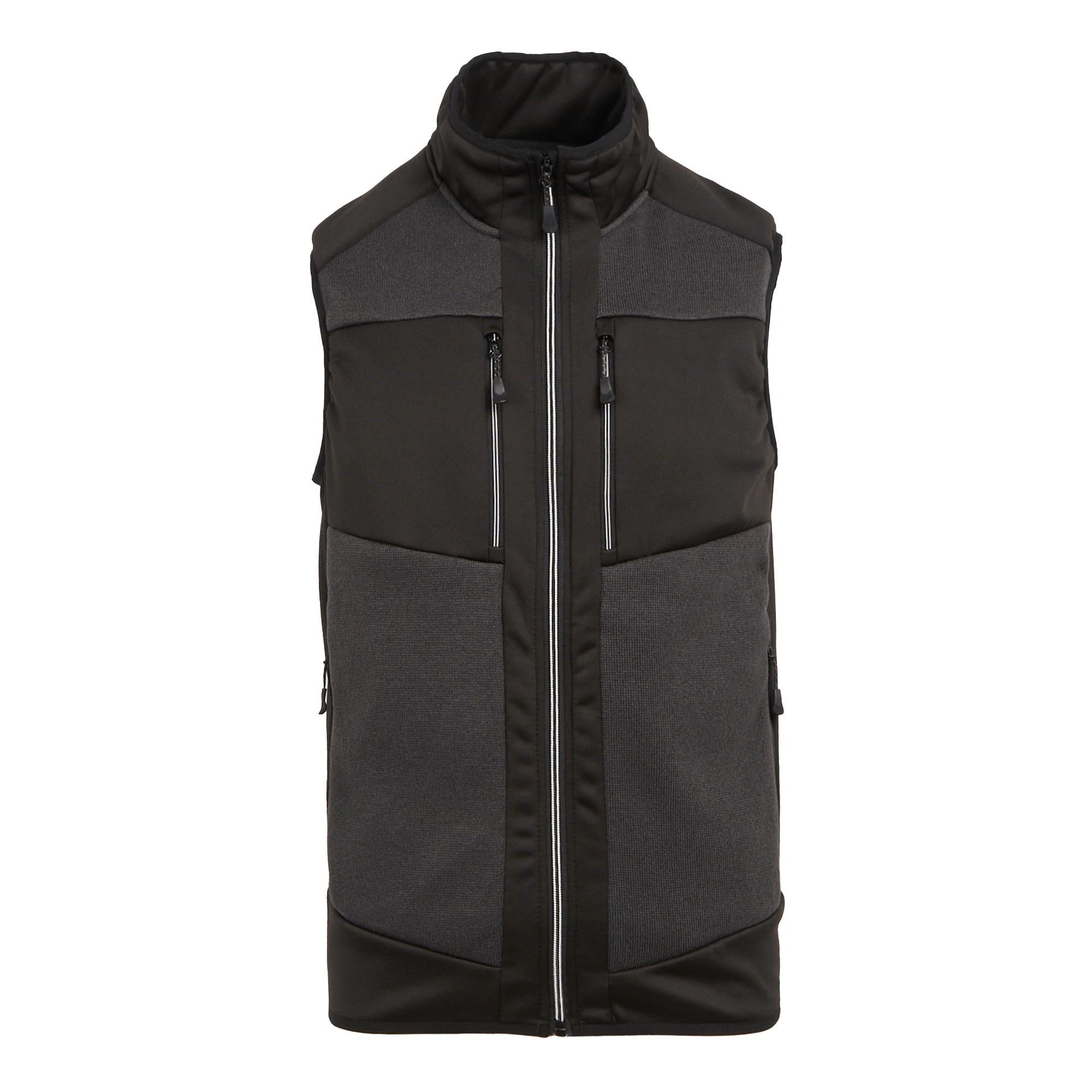 Regatta E-Volve Knit Effect ash/black stretch work gilet bodywarmer #TRA914