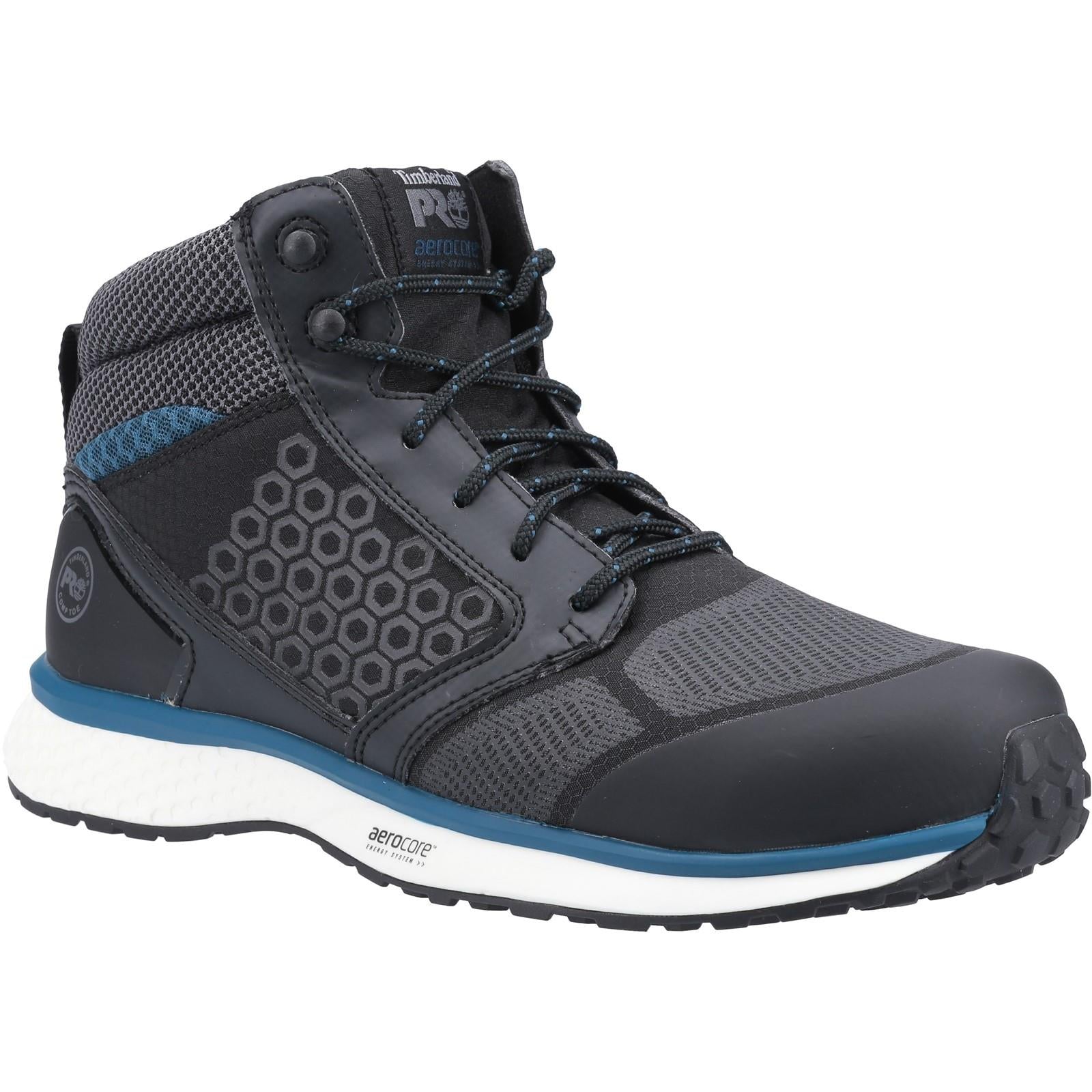 Timberland Reaxion Mid 2.0 S3 black/blue composite toe/midsole work safety boots