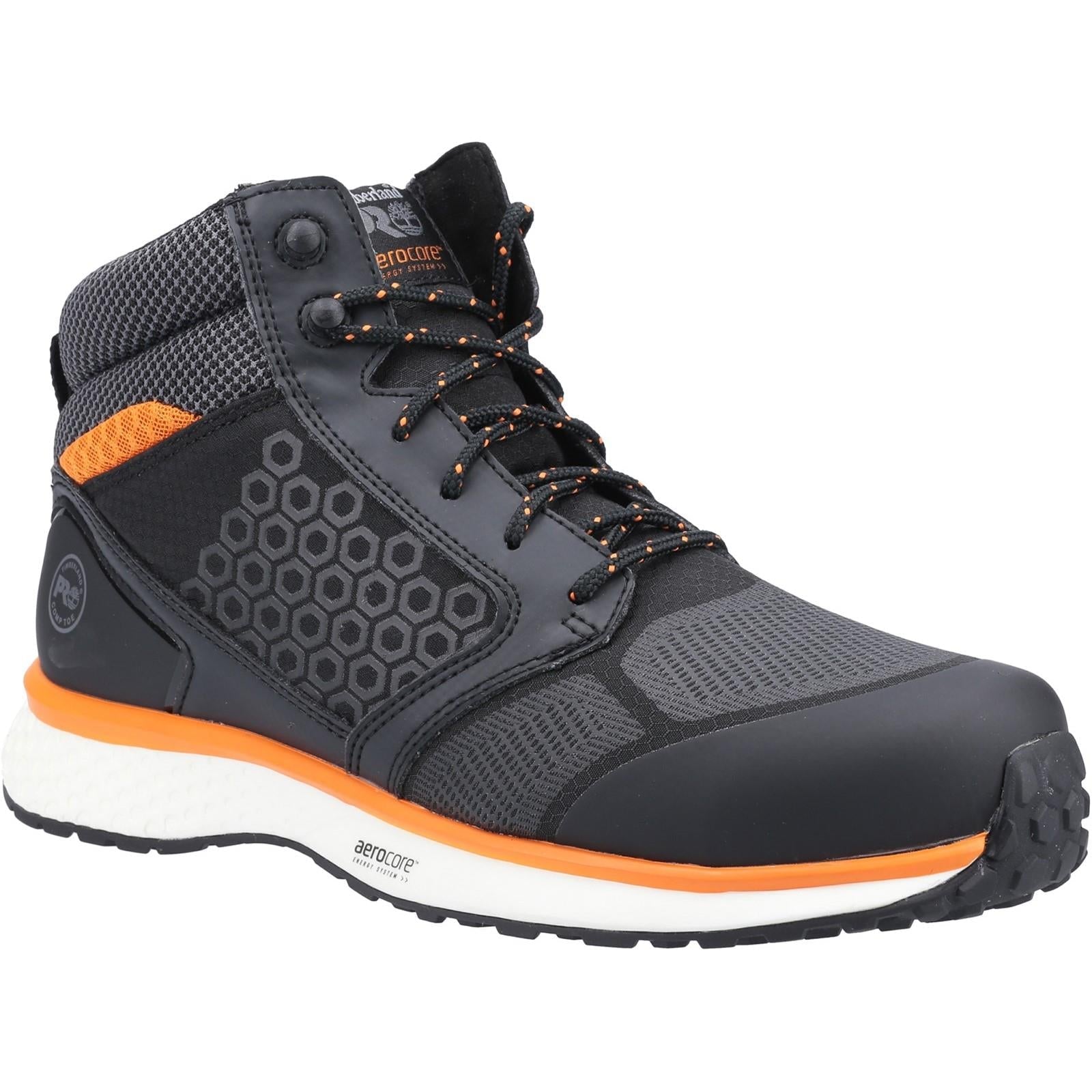 Timberland Reaxion Mid 2.0 S3 black/orange composite toe/midsole safety boots