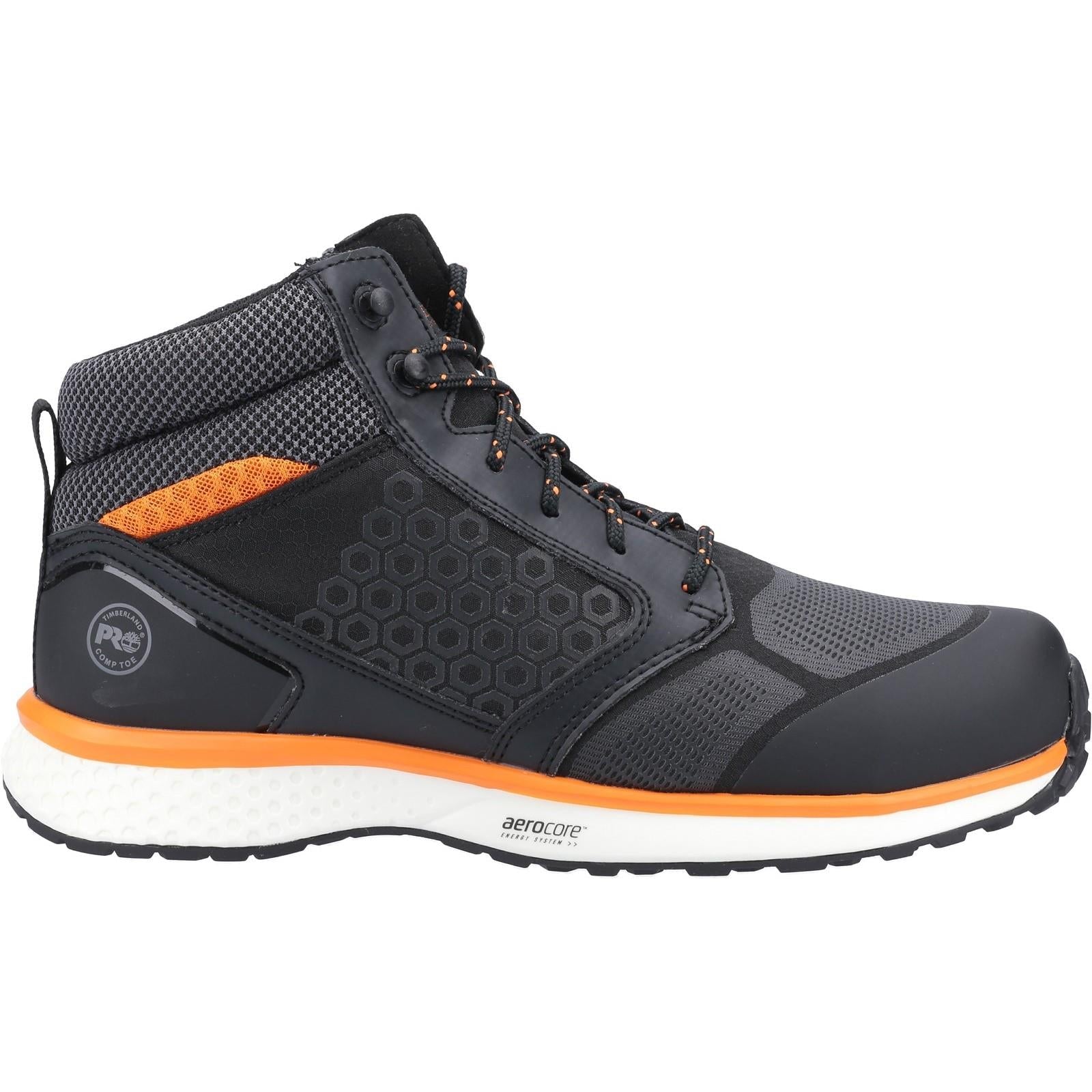 Timberland Reaxion Mid 2.0 S3 black/orange composite toe/midsole safety boots