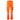 Leo Winswell EcoViz womens orange high visibility stretch work cargo trousers