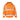 Warrior unisex high-visibility orange fleece-lined waterproof bomber jacket