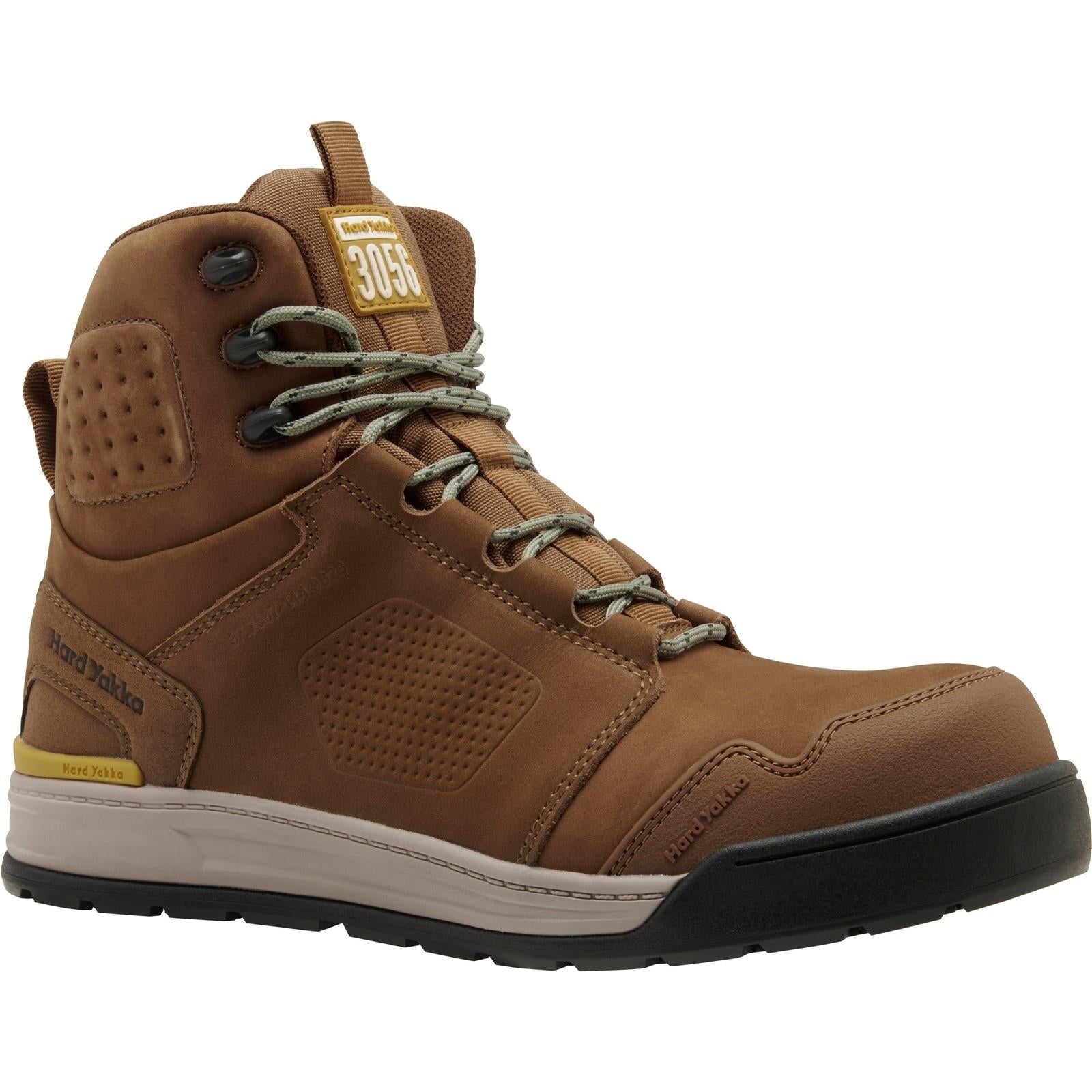Hard Yakka 3056 S7S brown composite toe/midsole waterproof work safety boots