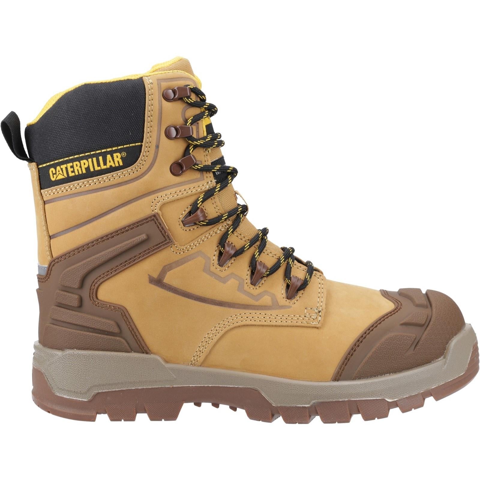 Caterpillar CAT Striver XL 8" honey waterproof leather steel toe/midsole safety work boot