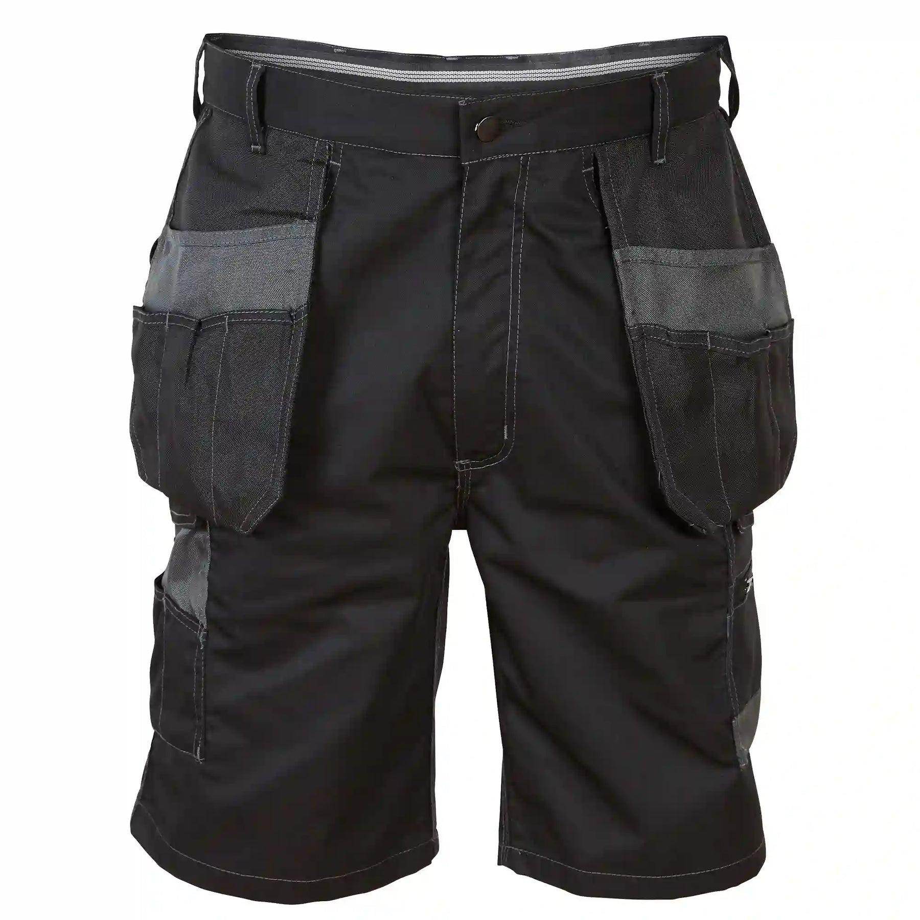 Himalayan Icon black combat cargo holster pocket work shorts H816