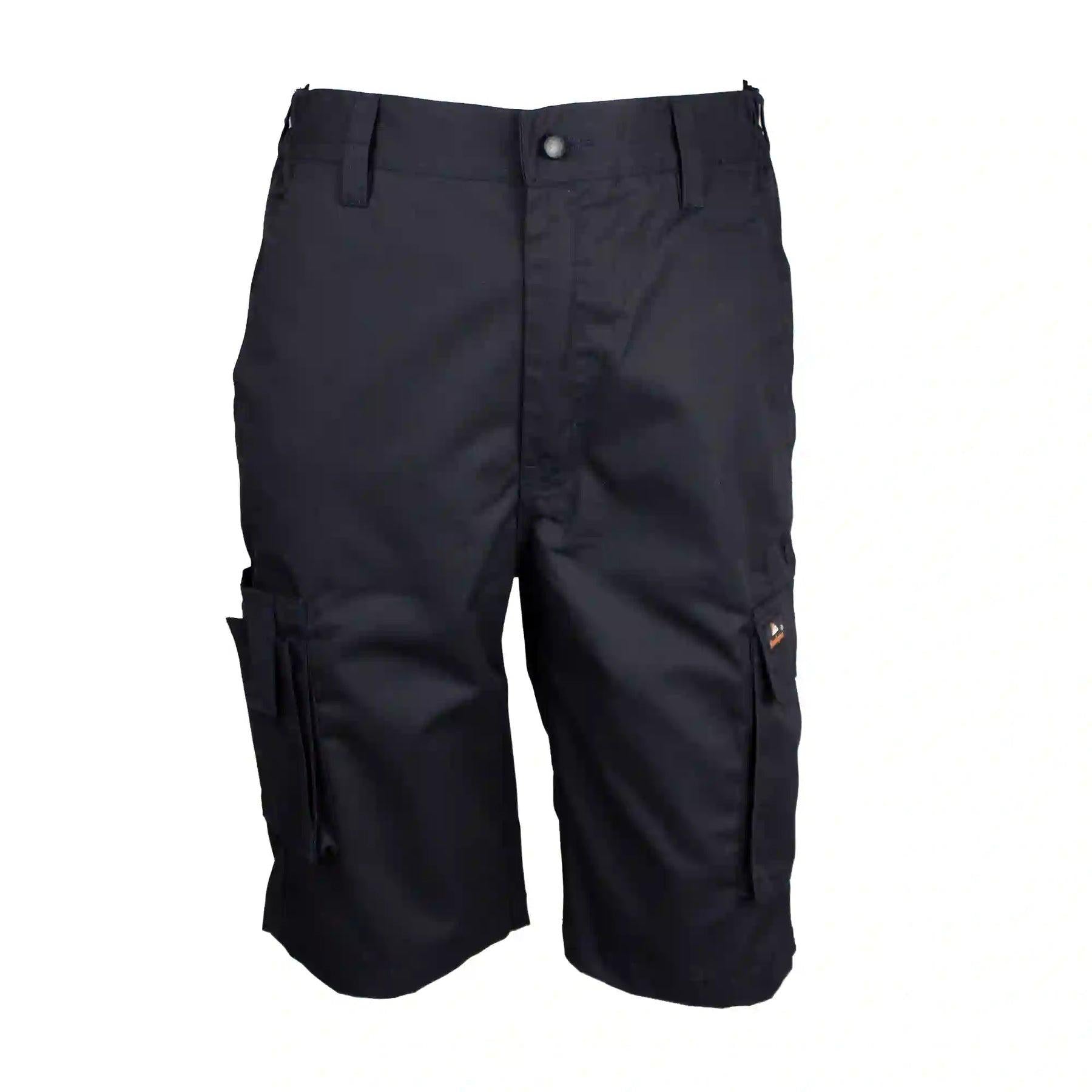 Himalayan Icon Basic navy blue combat cargo pocket work shorts H828