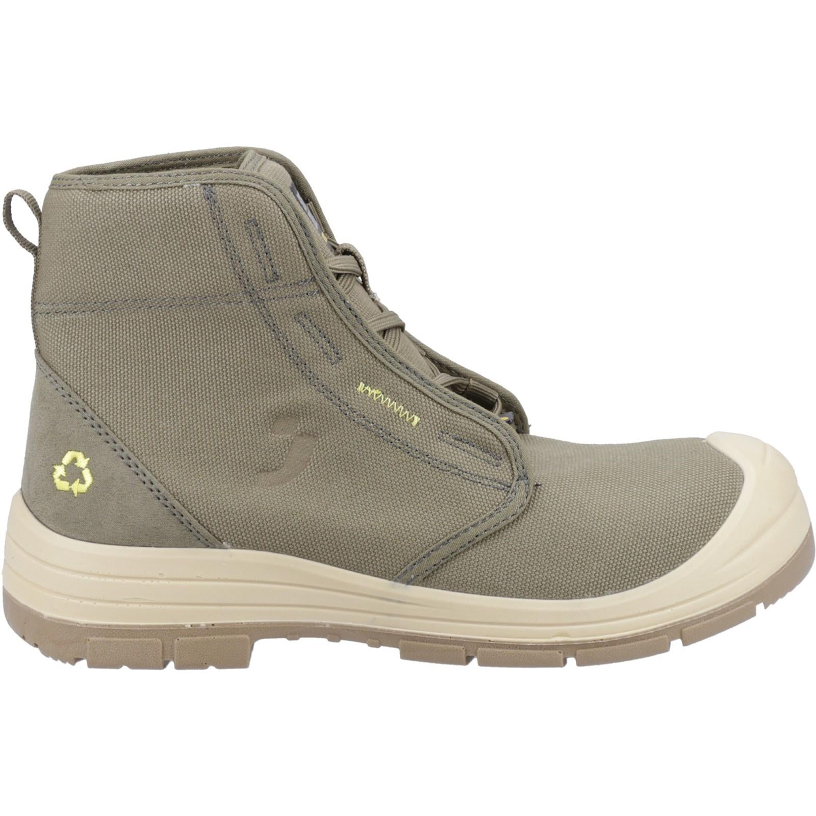 Safety Jogger ECODESERT S1P MID khaki steel toe/midsole work safety boots