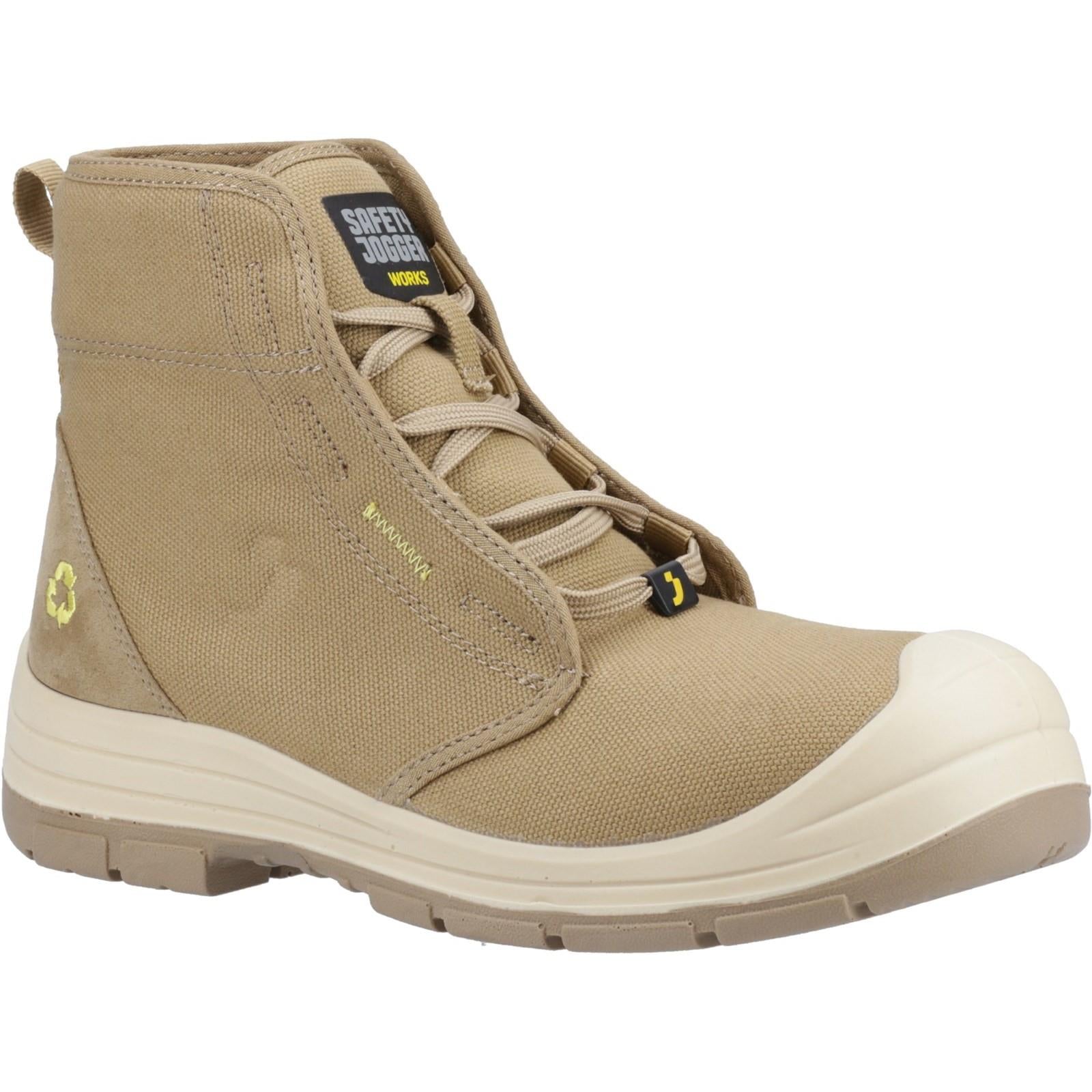 Safety Jogger ECODESERT S1P MID beige steel toe/midsole work safety boots
