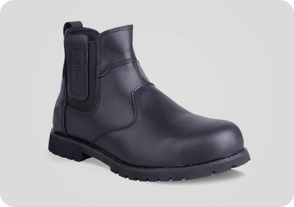 Titan Legacy S3 black leather metal-free toe/midsole safety dealer work boot