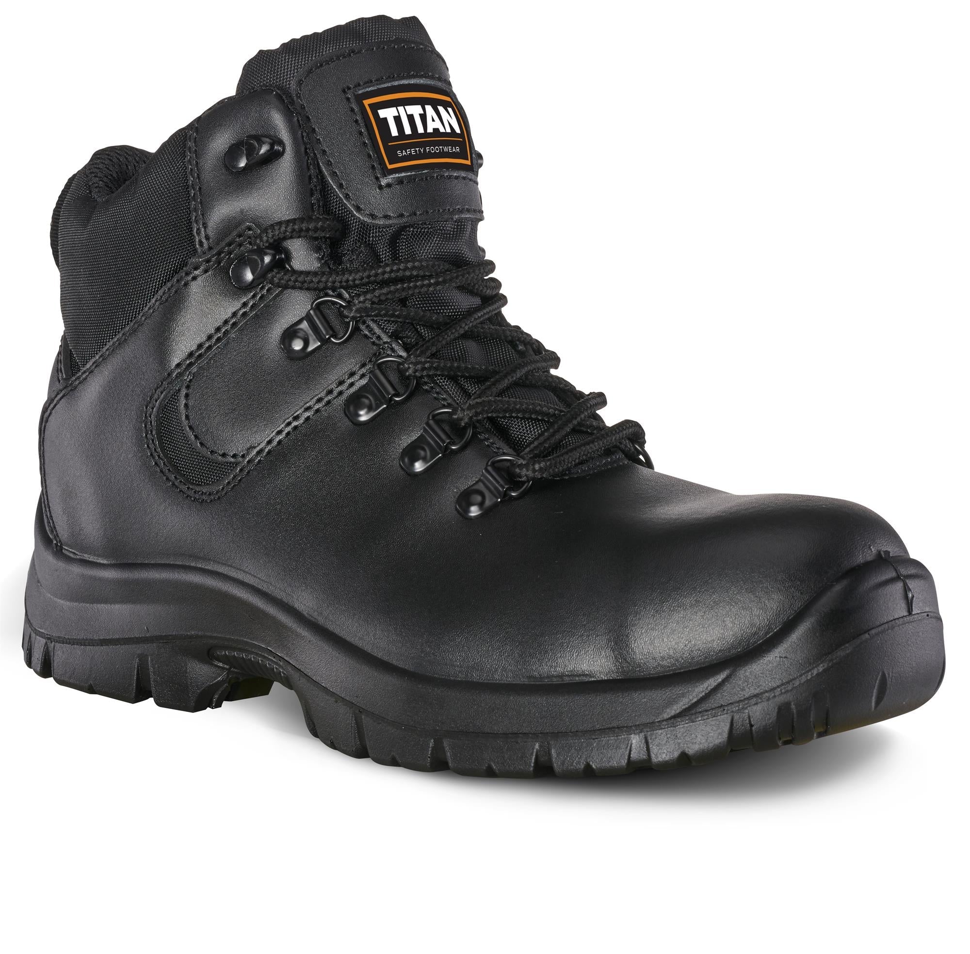 Titan Hiker S3 black unisex steel toe/midsole safety hiker boot