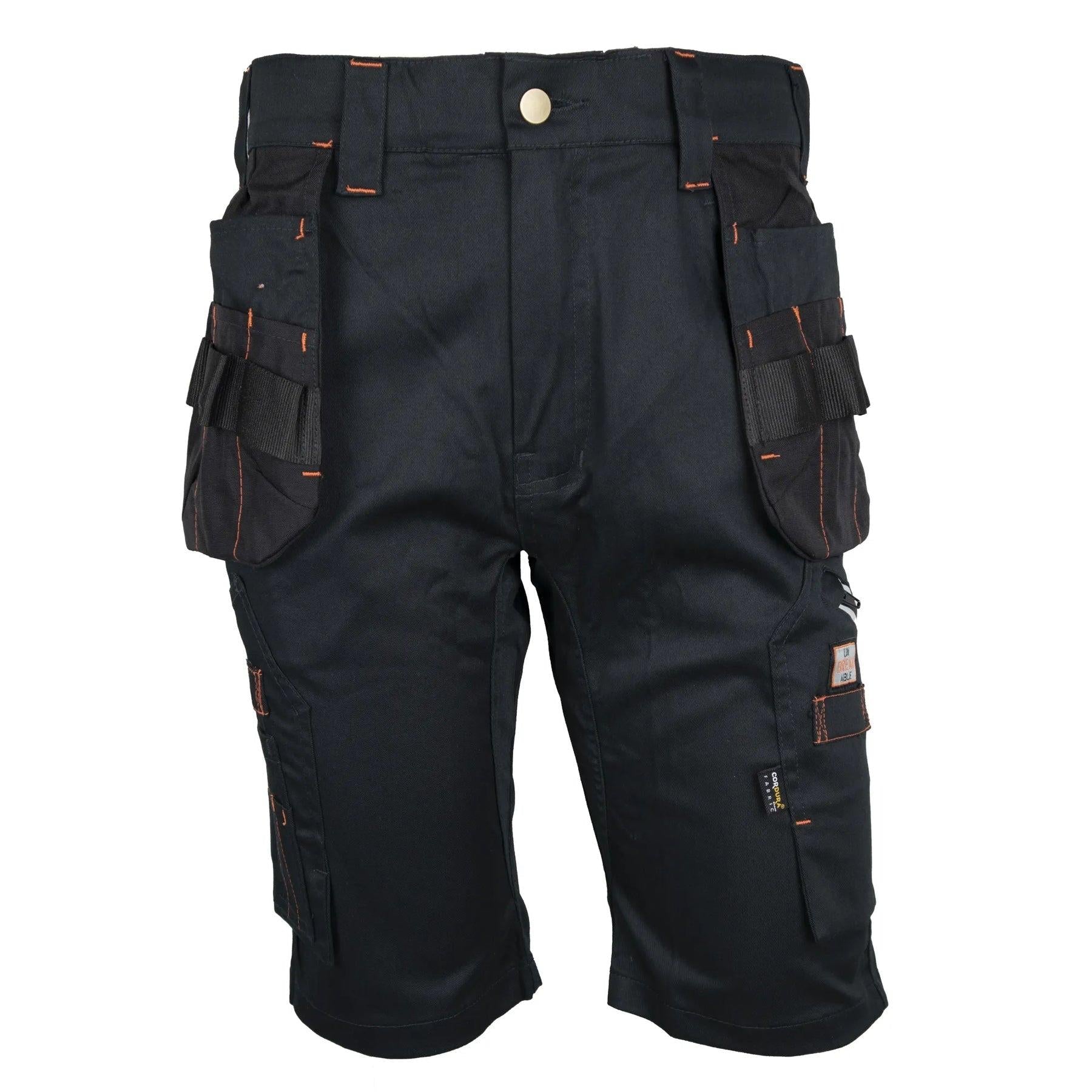 Unbreakable Reflex Pro black stretch holster work shorts U236