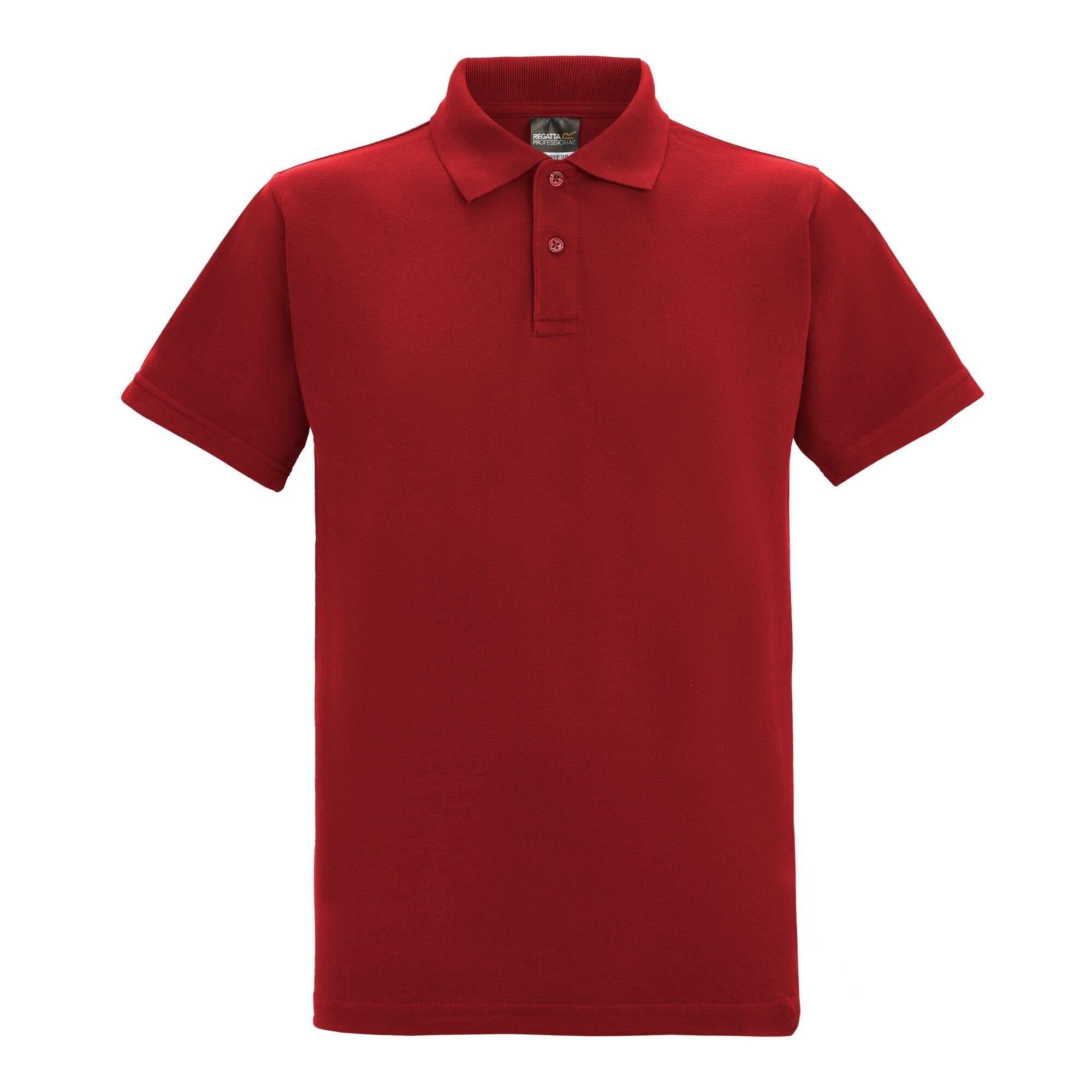 Regatta Pro red polycotton pique polo shirt
