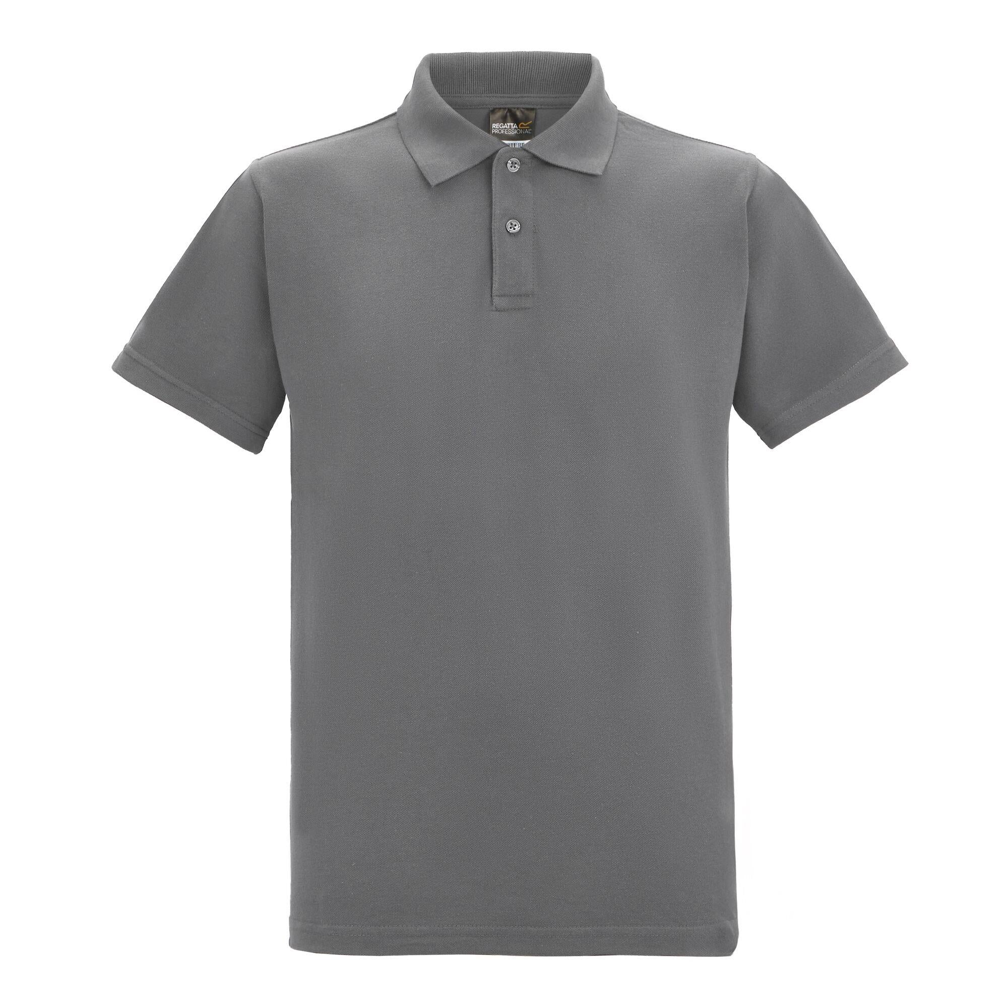 Regatta Pro heather grey polycotton pique polo shirt