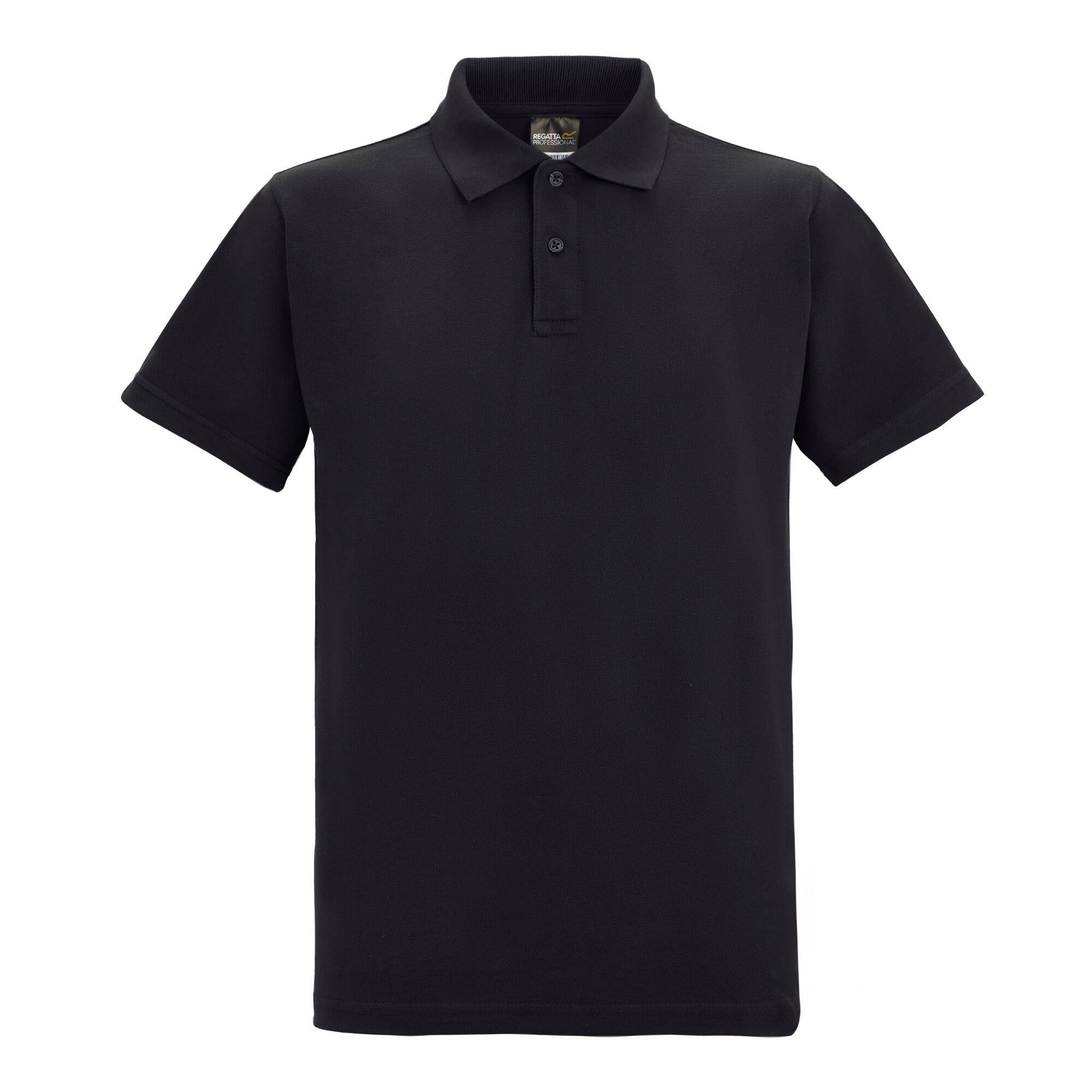 Regatta Pro black polycotton pique polo shirt