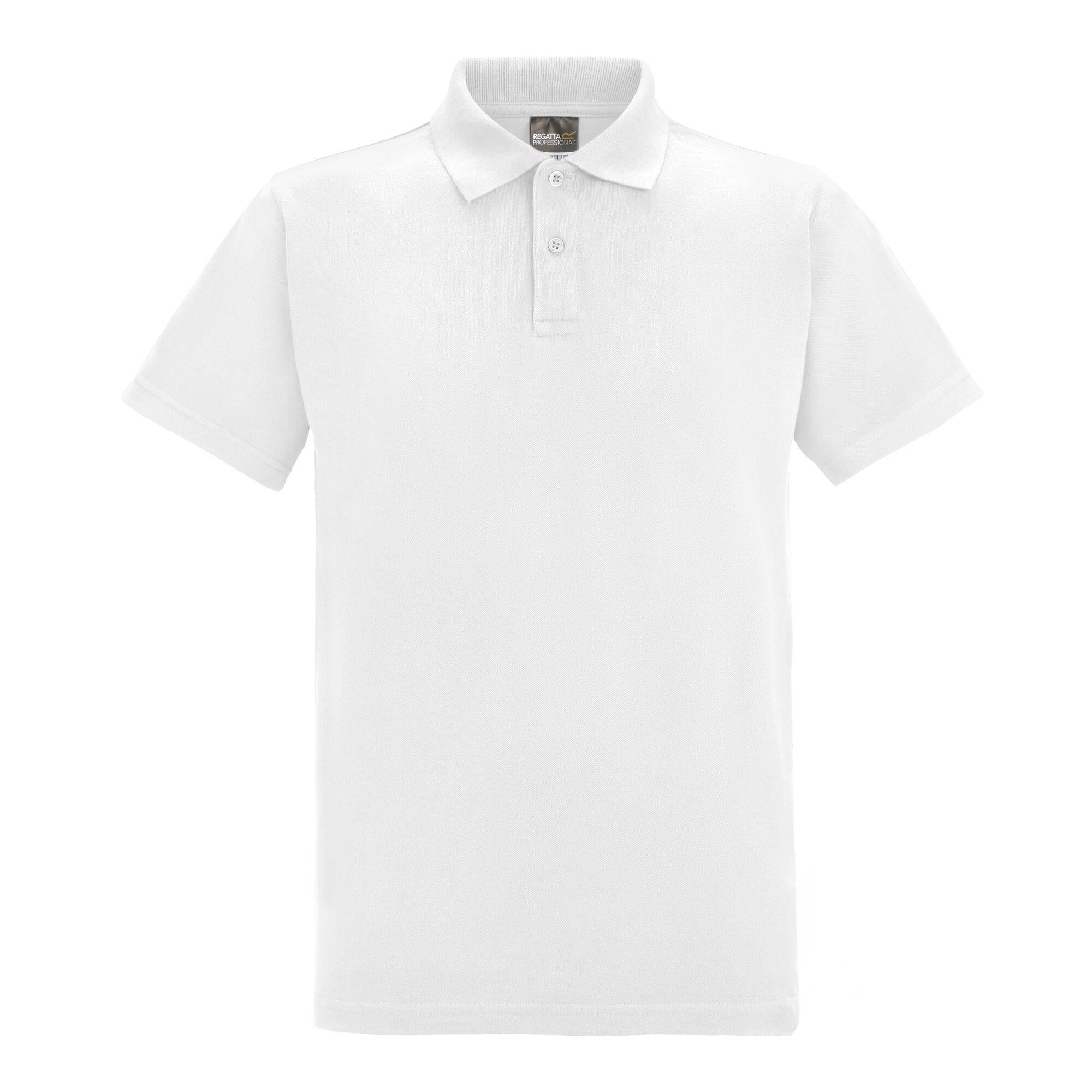 Regatta Pro white polycotton pique polo shirt