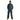 Unbreakable green polycotton zip-front multi-pocket coverall #U271