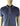 SKA & SOUL 2268 blue Oxford pique cotton polo shirt