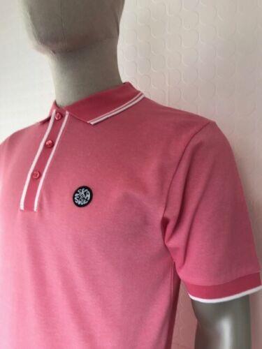 SKA & SOUL 2268 pink Oxford pique cotton polo shirt