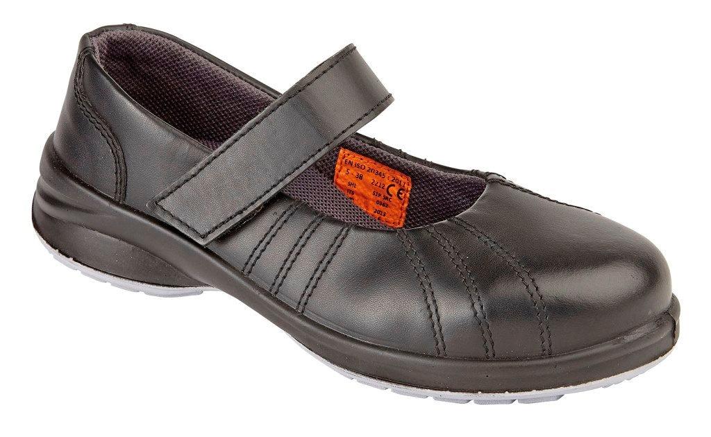 HIMALAYAN 2212 Star S1P black ladies safety Mary Jane shoe with midsole size 4 UK