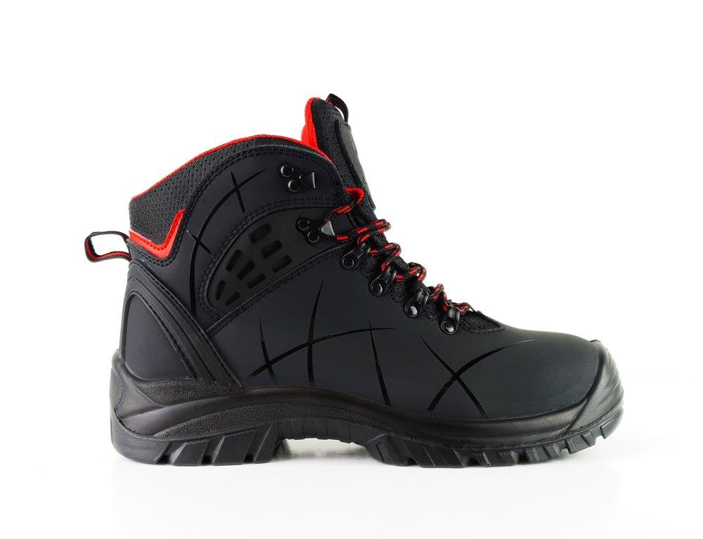 Tuffking Synapse S3 black leather steel toe-cap/midsole safety hiker work boot