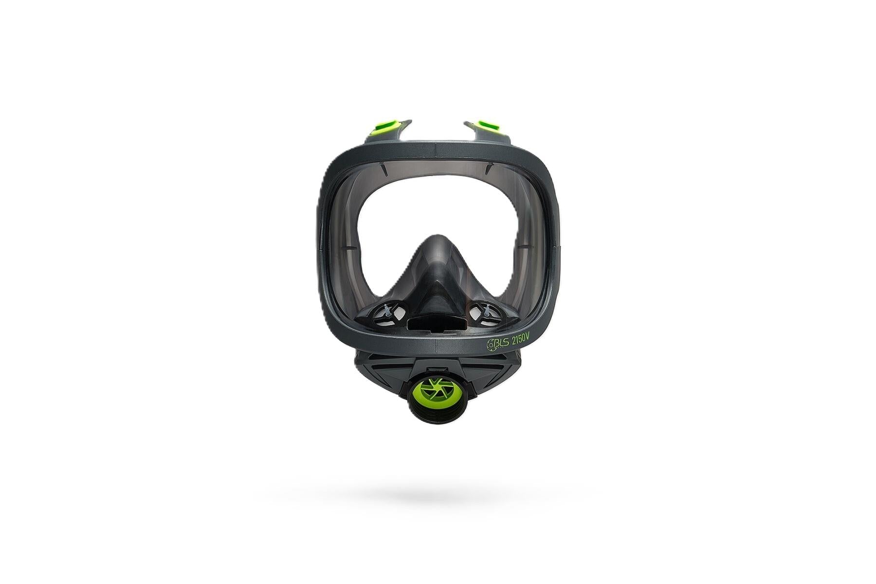 BLS glass chemical visor rubber full face mask with DIN40 thread connector