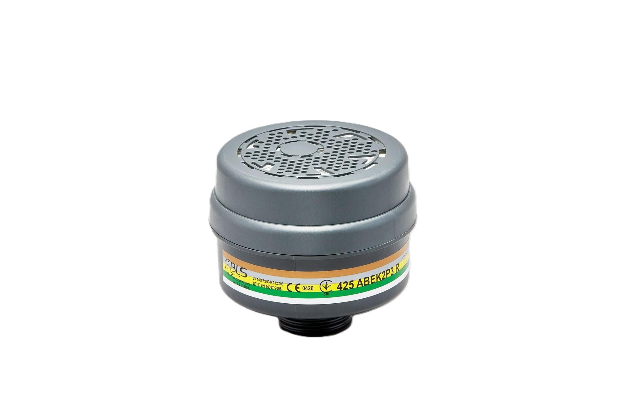 BLS ABEK2P3 organic/inorganic/acid gas & ammonia DIN 40 screw cannister (pack 4)