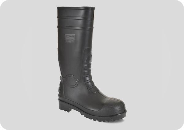 Titan Hurricane S5 PVC/nitrile steel toe/midsole safety work wellington boot