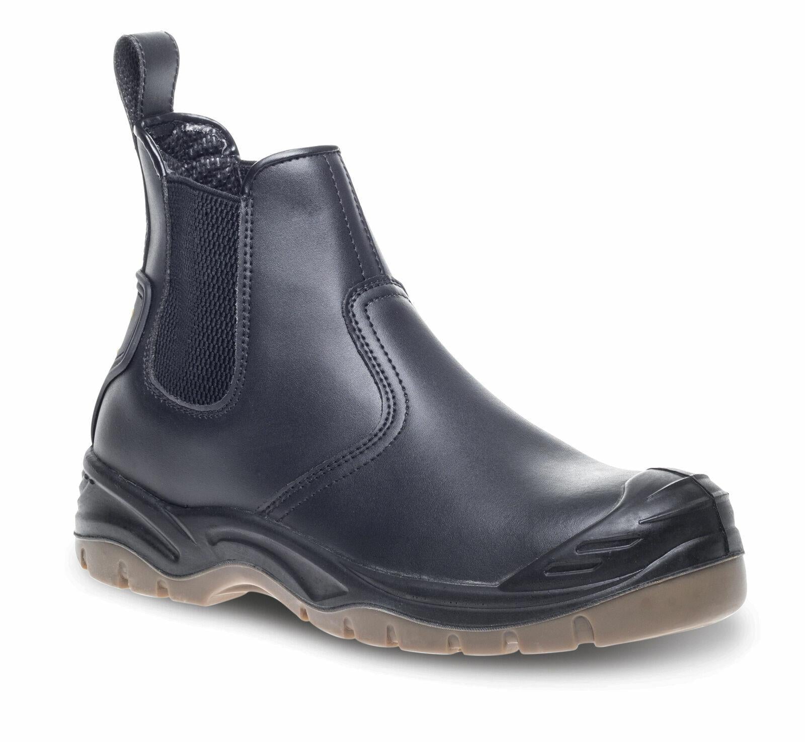 Apache S3 black leather steel toecap/midsole safety dealer work boot #AP714SM