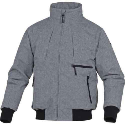 Delta Plus SAN REMO grey padded rain-resistant bomber coat jacket