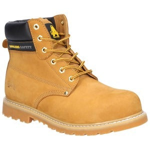 Amblers SBP honey nubuck Goodyear welt steel toe/midsole safety work boot #FS7