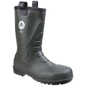 Amblers S5 green waterproof lined steel toe/midsole safety rigger boot #FS97